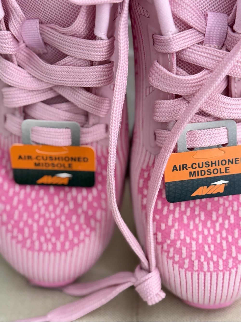 Avia Pink Women's Air-Cushioned Athletic Sneakers - Picture 3 of 6